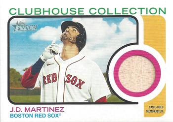 2022 Topps Heritage - Clubhouse Collection Relics #CC-JM J.D. Martinez Front