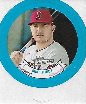 2022 Topps Heritage - 1973 Topps Candy Lids #1 Mike Trout Front