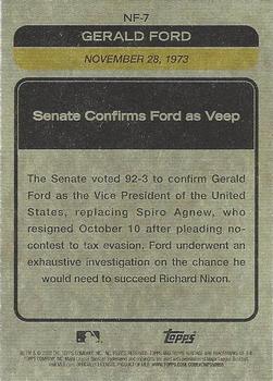 2022 Topps Heritage - News Flashbacks #NF-7 US Senate Votes to Confirm Gerald Ford as Vice President Back