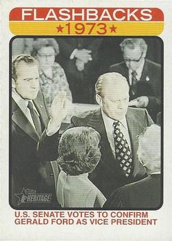 2022 Topps Heritage - News Flashbacks #NF-7 US Senate Votes to Confirm Gerald Ford as Vice President Front