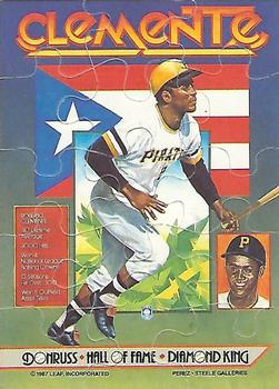 1987 Donruss Highlights - Roberto Clemente Mini Puzzle #NNO Roberto Clemente Front