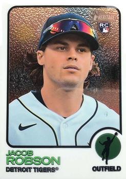 2022 Topps Heritage - Chrome #588 Jacob Robson Front