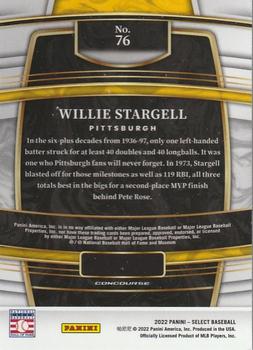 2022 Panini Select #76 Willie Stargell Back