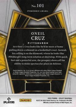 2022 Panini Select #101 Oneil Cruz Back