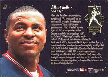 1993 Ultra - Home Run Kings #5 Albert Belle  Back