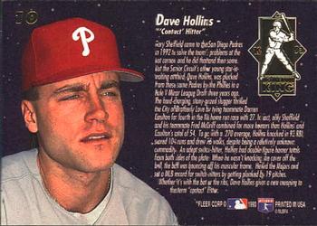 1993 Ultra - Home Run Kings #10 Dave Hollins Back