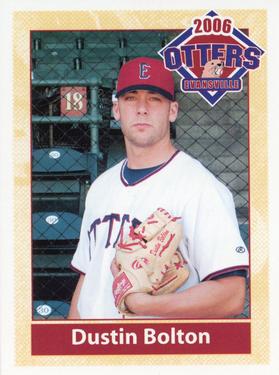 2006 Evansville Otters #NNO Dustin Bolton Front