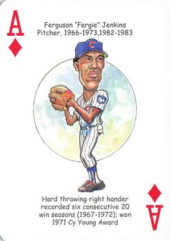 2012 Hero Decks Chicago Cubs Baseball Heroes Playing Cards #A♦ Fergie Jenkins Front