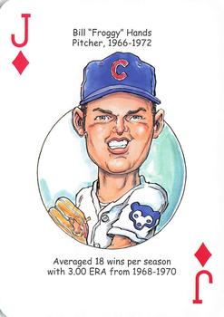 2012 Hero Decks Chicago Cubs Baseball Heroes Playing Cards #J♦ Bill Hands Front