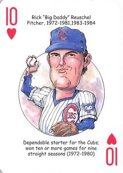 2012 Hero Decks Chicago Cubs Baseball Heroes Playing Cards #10♥ Rick 
