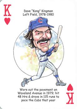 2012 Hero Decks Chicago Cubs Baseball Heroes Playing Cards #K♥ Dave Kingman Front