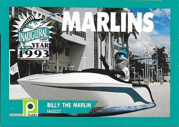 1993 Publix Coca-Cola Florida Marlins #NNO Billy the Marlin Front