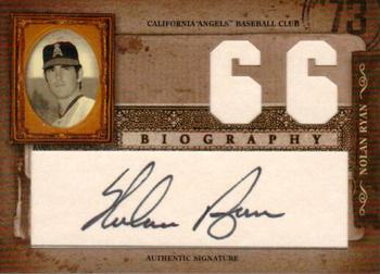 2005 Playoff Prime Cuts - Biography Autographs #NNO Nolan Ryan Front