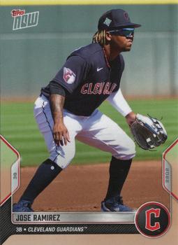 2022 Topps Now Road to Opening Day Cleveland Guardians #OD-93 Jose Ramirez Front
