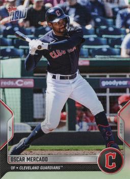 2022 Topps Now Road to Opening Day Cleveland Guardians #OD-96 Oscar Mercado Front