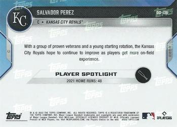 2022 Topps Now Road to Opening Day Kansas City Royals #OD-136 Salvador Perez Back