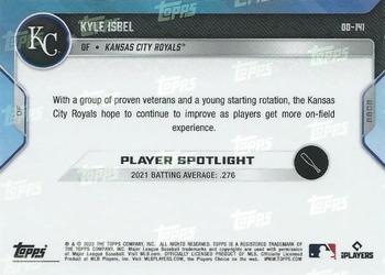 2022 Topps Now Road to Opening Day Kansas City Royals #OD-141 Kyle Isbel Back