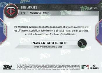 2022 Topps Now Road to Opening Day Minnesota Twins #OD-129 Luis Arraez Back