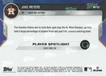 2022 Topps Now Road to Opening Day Houston Astros #OD-157 Jake Meyers Back