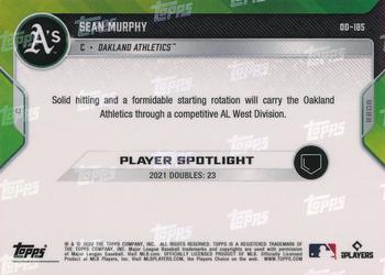 2022 Topps Now Road to Opening Day Oakland Athletics #OD-185 Sean Murphy Back