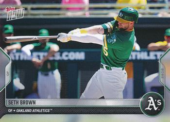 2022 Topps Now Road to Opening Day Oakland Athletics #OD-187 Seth Brown Front
