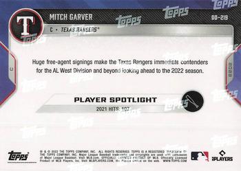 2022 Topps Now Road to Opening Day Texas Rangers #OD-219 Mitch Garver Back