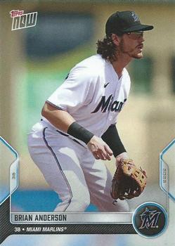2022 Topps Now Road to Opening Day Miami Marlins #OD-244 Brian Anderson Front