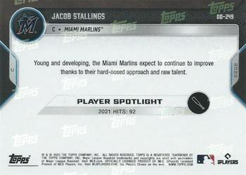 2022 Topps Now Road to Opening Day Miami Marlins #OD-249 Jacob Stallings Back