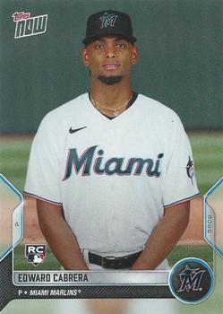 2022 Topps Now Road to Opening Day Miami Marlins #OD-255 Edward Cabrera Front