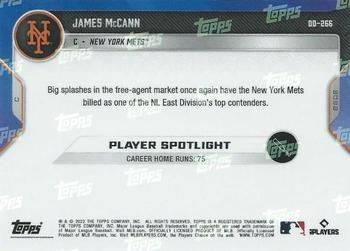 2022 Topps Now Road to Opening Day New York Mets #OD-266 James McCann Back