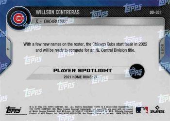 2022 Topps Now Road to Opening Day Chicago Cubs #OD-301 Willson Contreras Back