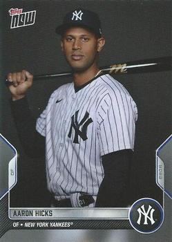 2022 Topps Now Road to Opening Day New York Yankees #OD-38 Aaron Hicks Front