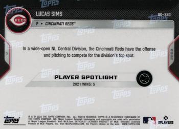 2022 Topps Now Road to Opening Day Cincinnati Reds #OD-320 Lucas Sims Back