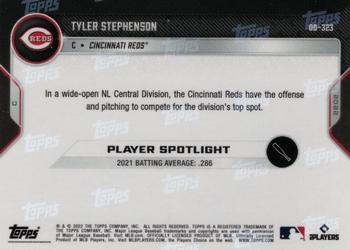 2022 Topps Now Road to Opening Day Cincinnati Reds #OD-323 Tyler Stephenson Back