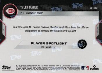 2022 Topps Now Road to Opening Day Cincinnati Reds #OD-326 Tyler Mahle Back