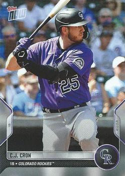 2022 Topps Now Road to Opening Day Colorado Rockies #OD-394 C.J. Cron Front