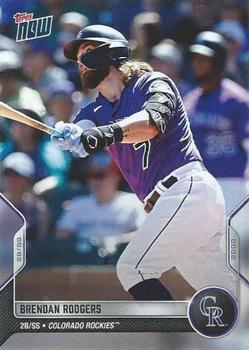2022 Topps Now Road to Opening Day Colorado Rockies #OD-396 Brendan Rodgers Front