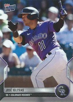 2022 Topps Now Road to Opening Day Colorado Rockies #OD-405 Jose Iglesias Front