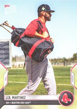 2022 Topps Now Road to Opening Day Boston Red Sox #OD-20 J.D. Martinez Front