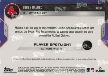 2022 Topps Now Road to Opening Day Boston Red Sox #OD-21 Bobby Dalbec Back