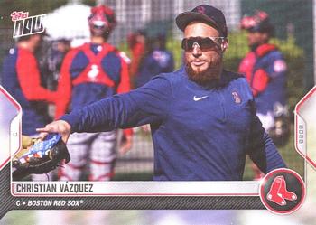 2022 Topps Now Road to Opening Day Boston Red Sox #OD-23 Christian Vazquez Front