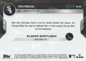 2022 Topps Now Road to Opening Day Chicago White Sox #OD-82 Yoan Moncada Back