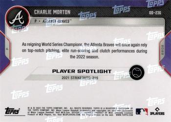 2022 Topps Now Road to Opening Day Atlanta Braves #OD-236 Charlie Morton Back