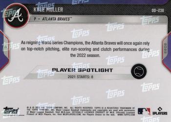 2022 Topps Now Road to Opening Day Atlanta Braves #OD-238 Kyle Muller Back