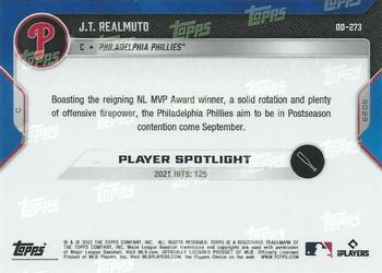 2022 Topps Now Road to Opening Day Philadelphia Phillies #OD-273 J.T. Realmuto Back