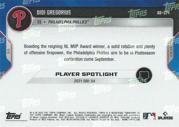 2022 Topps Now Road to Opening Day Philadelphia Phillies #OD-274 Didi Gregorius Back