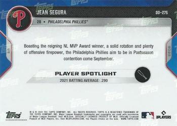 2022 Topps Now Road to Opening Day Philadelphia Phillies #OD-275 Jean Segura Back