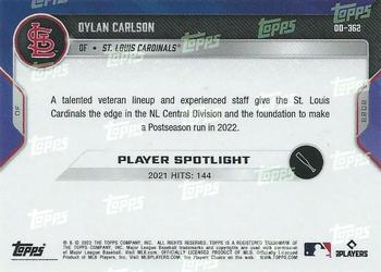 2022 Topps Now Road to Opening Day St. Louis Cardinals #OD-362 Dylan Carlson Back