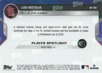 2022 Topps Now Road to Opening Day St. Louis Cardinals #OD-365 Lars Nootbaar Back