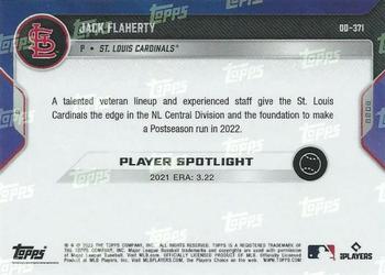 2022 Topps Now Road to Opening Day St. Louis Cardinals #OD-371 Jack Flaherty Back